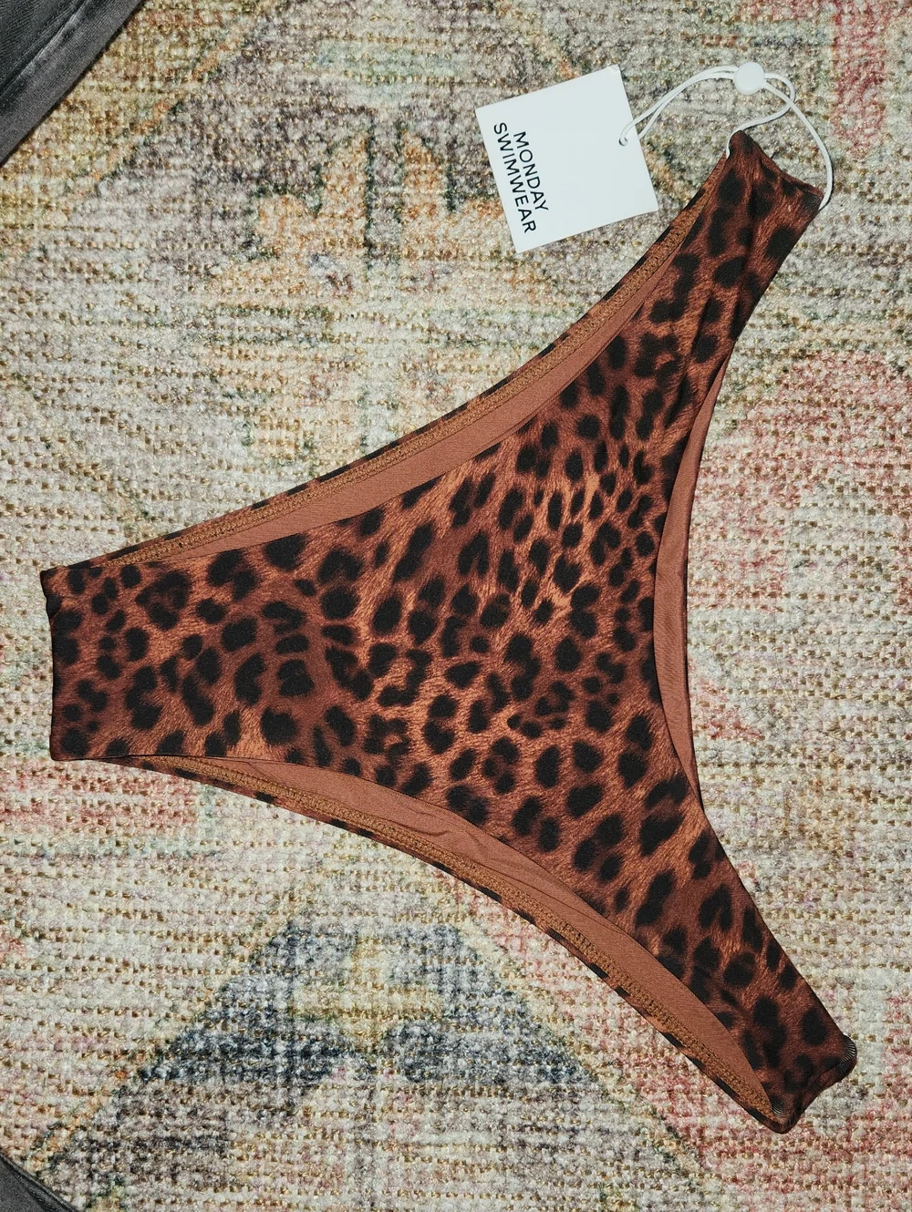 Nwt- Monday Swimwear Byron Bottom Dark Jaguar Size Small